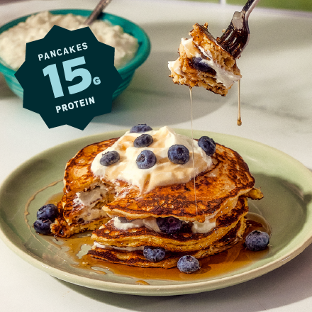 Protein Pancakes with Cottage Cheese. 15g of Protein.