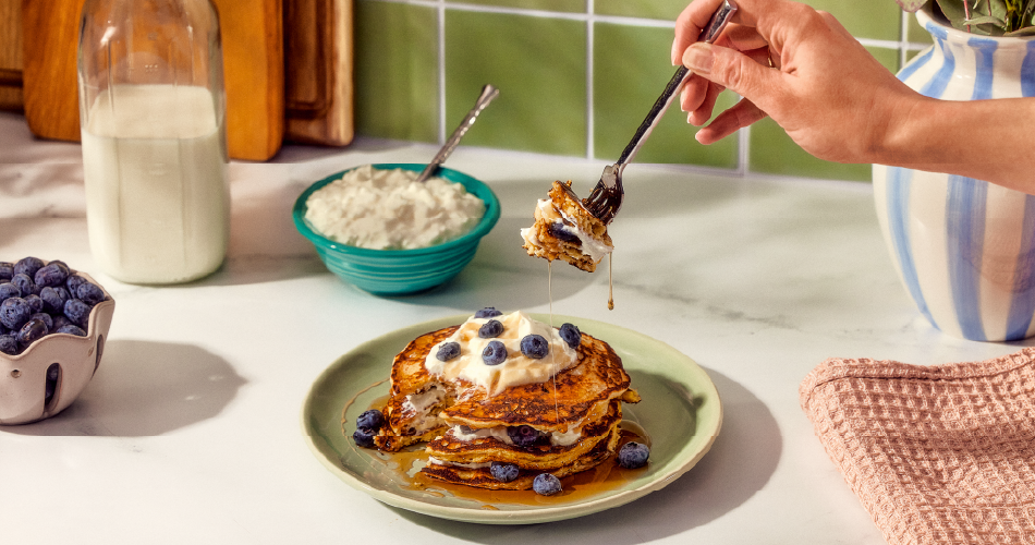 Blueberry-Pancakes-With-Cottage-Cheese