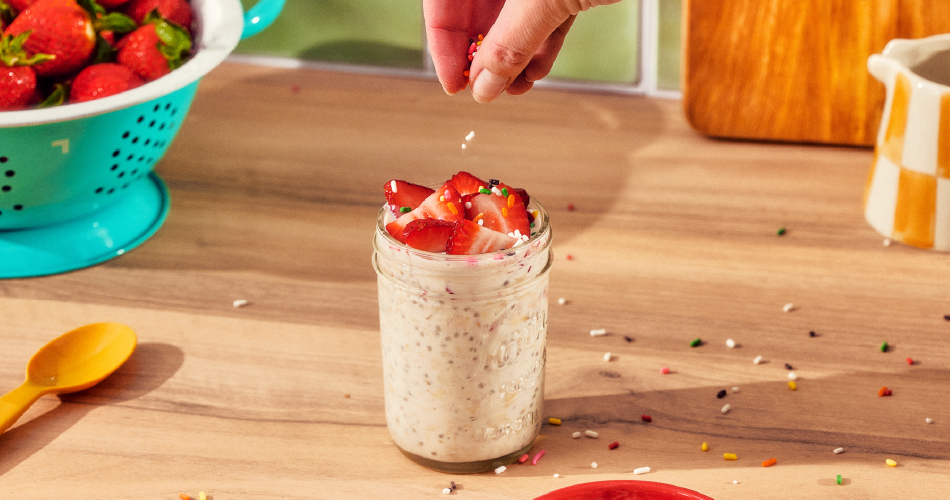 Blueberry & Peanut Butter Chia Pudding